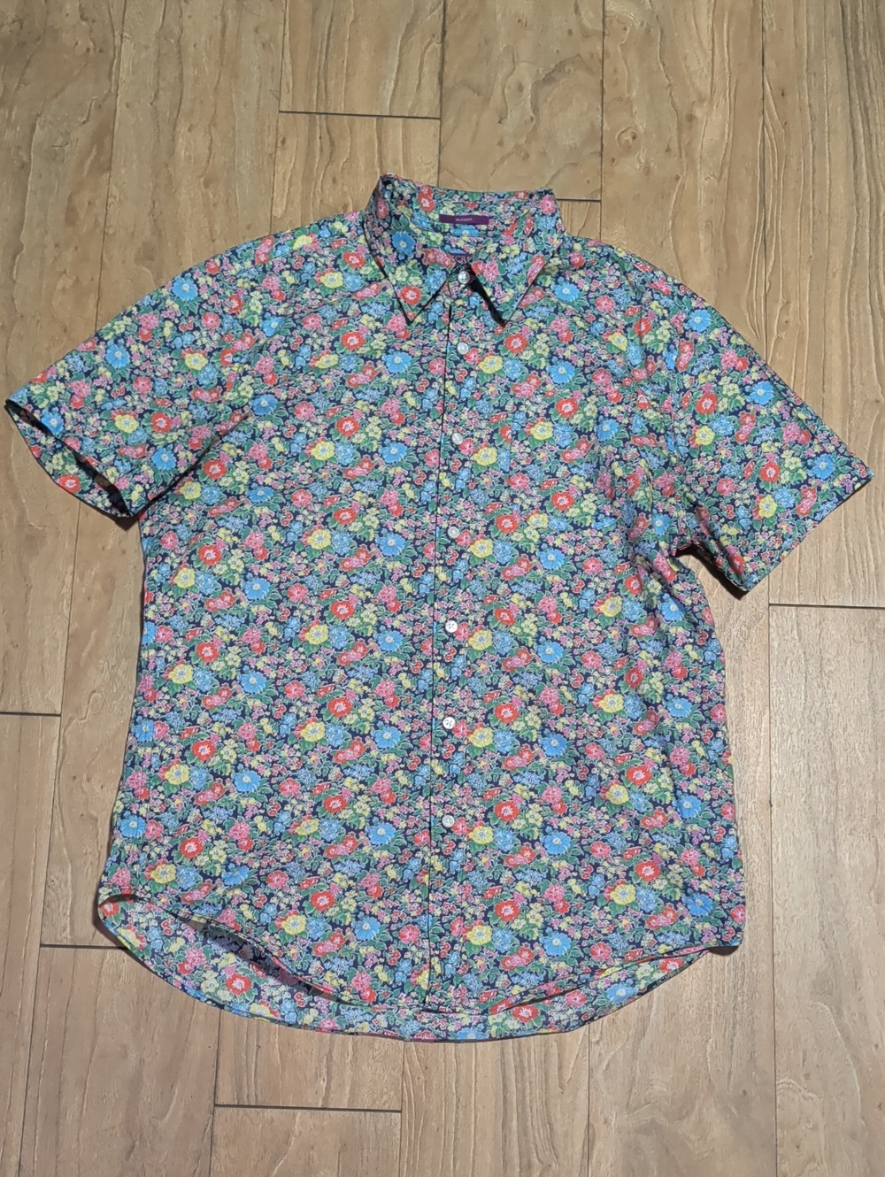 JCrew With Liberty Print Short-Sleeve Floral Button-Up Shirt - Multicolor